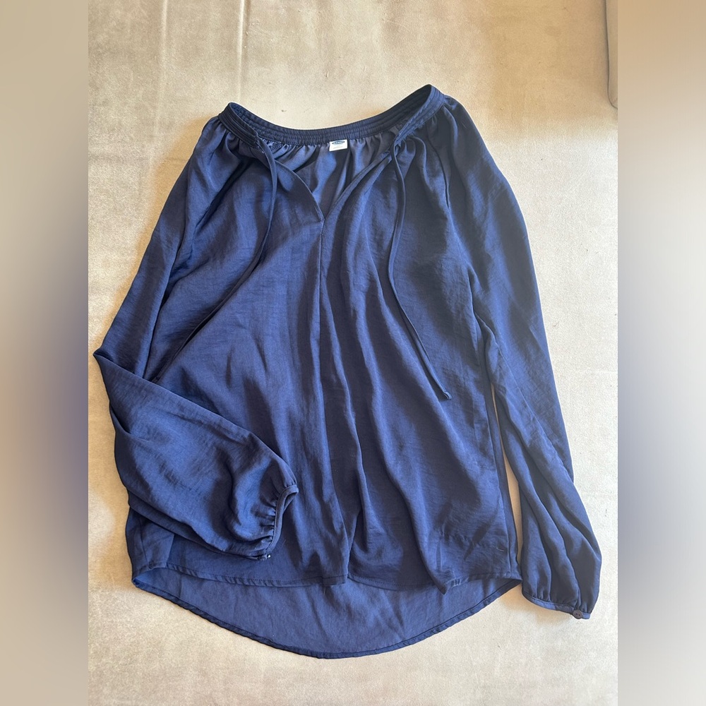 Navy blue blouse